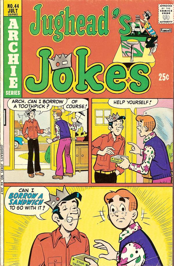 Jughead's Jokes #44 (1975) Comic Books Jughead's Jokes