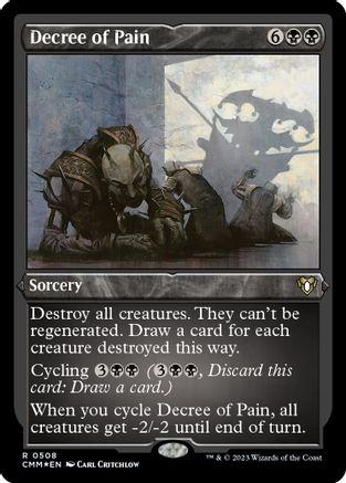 Decree of Pain #508 Magic Commander Masters