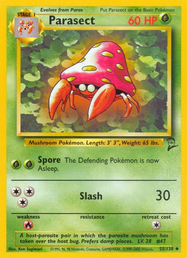 Parasect #55 Pokemon Base Set 2