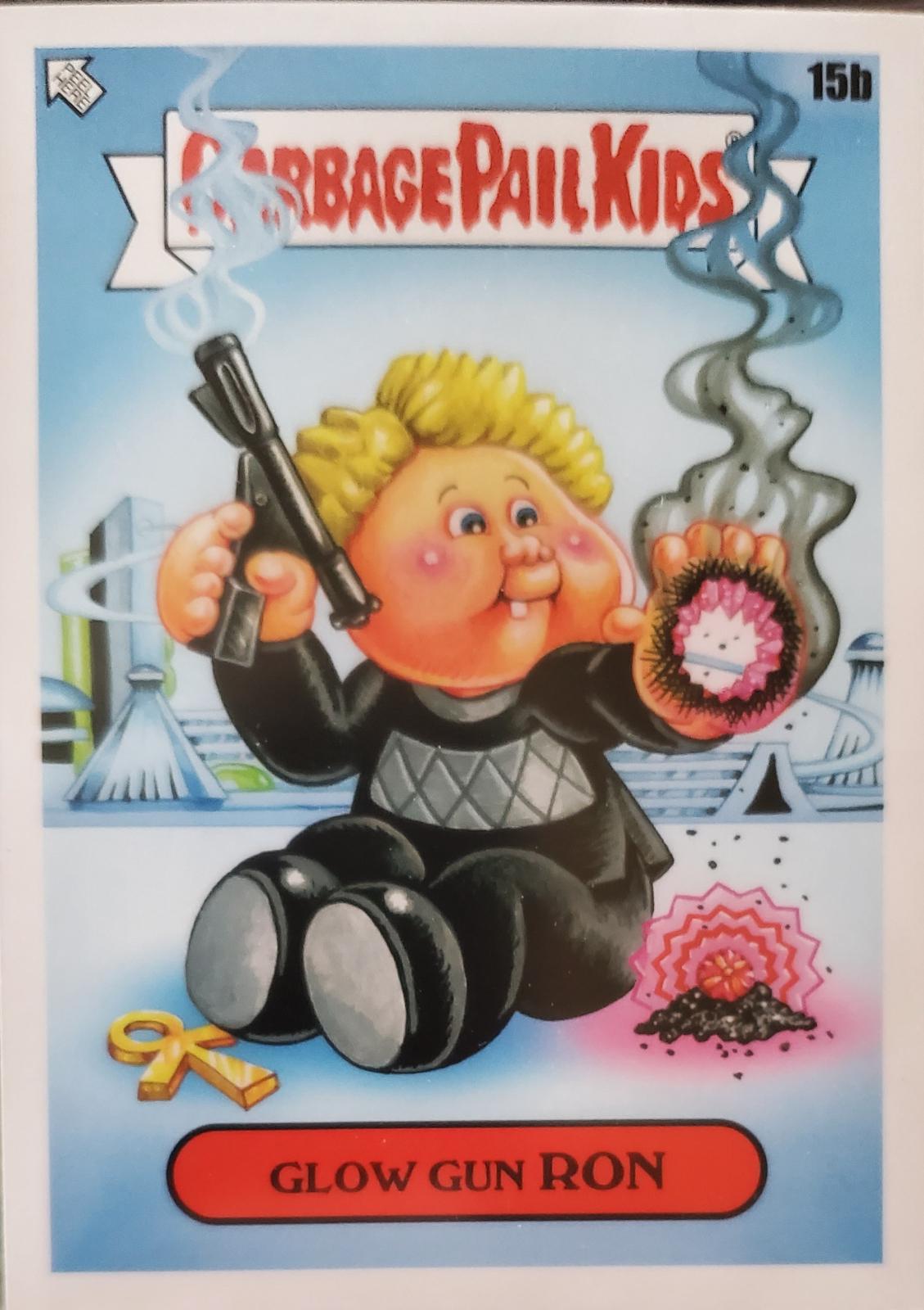 Glow Gun Ron #15b Garbage Pail Kids Intergoolactic Mayhem