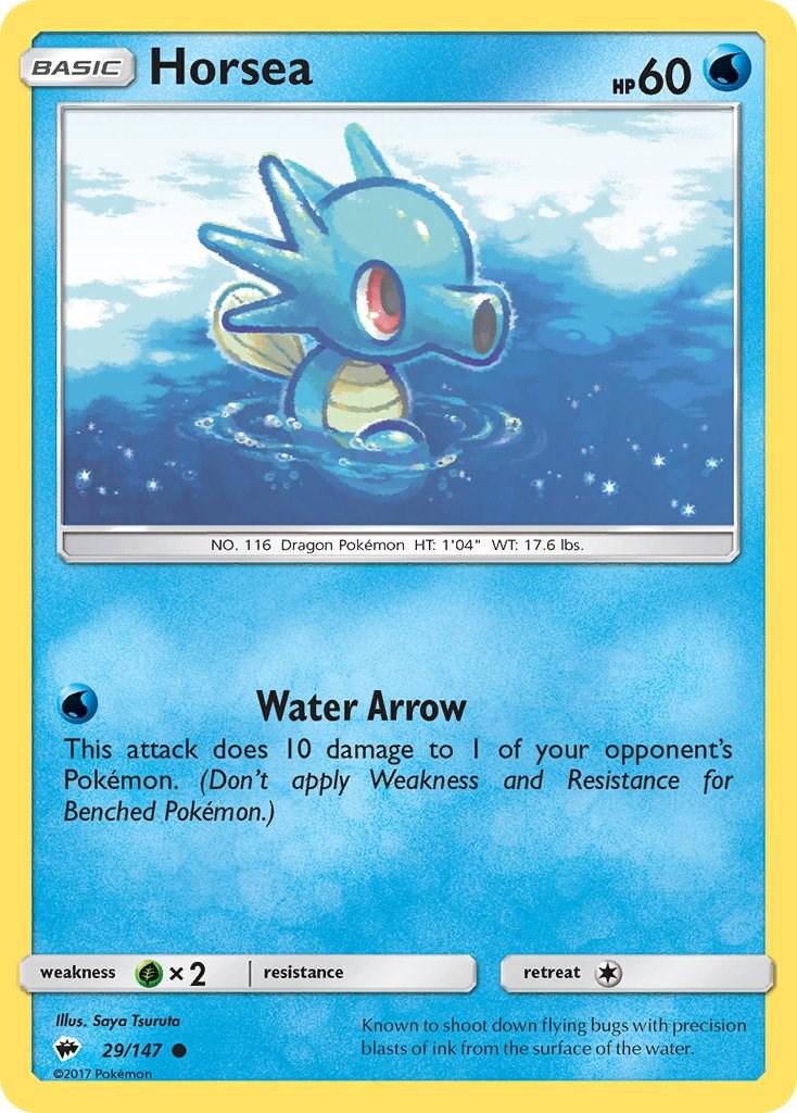 Horsea #29 Pokemon Burning Shadows