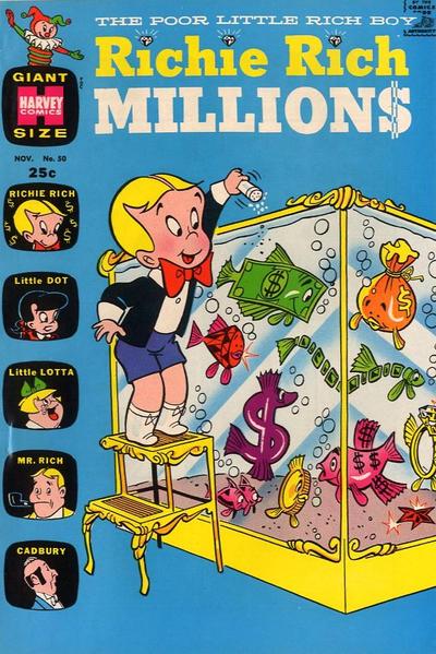 Richie Rich Millions #50 (1971) Comic Books Richie Rich Millions