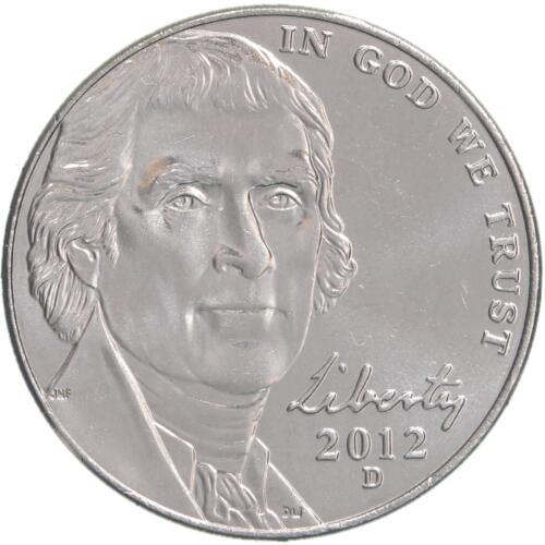2012 D Coins Jefferson Nickel
