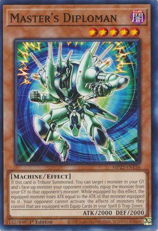 Master's Diploman MP22-EN136 YuGiOh 2022 Tin of the Pharaoh's Gods Mega Pack