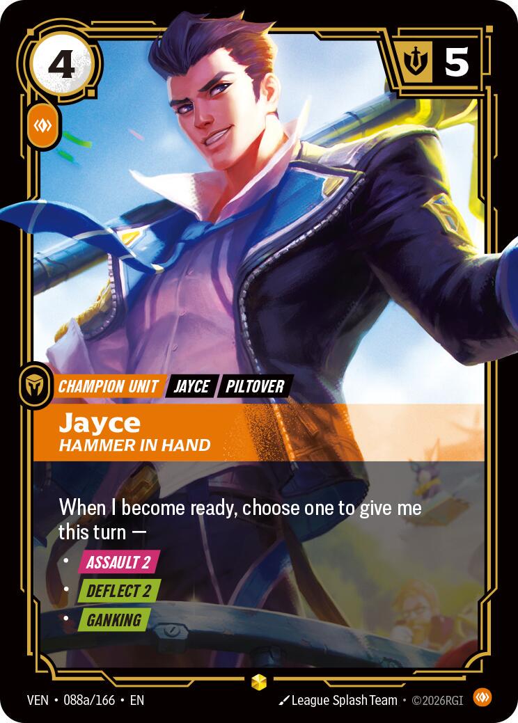 Jayce, Hammer in Hand [Alternate Art] #88a Prices | Riftbound Vendetta