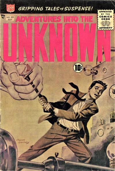 Adventures into the Unknown #109 (1959) Comic Books Adventures into the Unknown