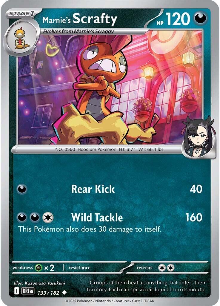 Marnie's Scrafty #133 Pokemon Destined Rivals