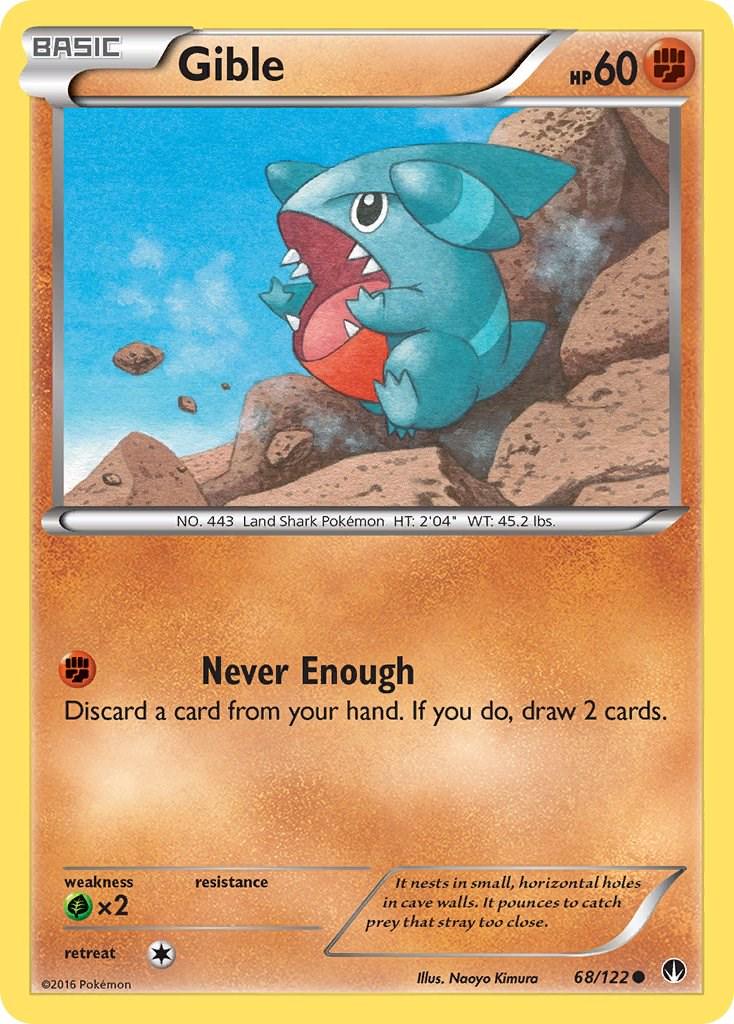 Gible #68 Pokemon BREAKpoint