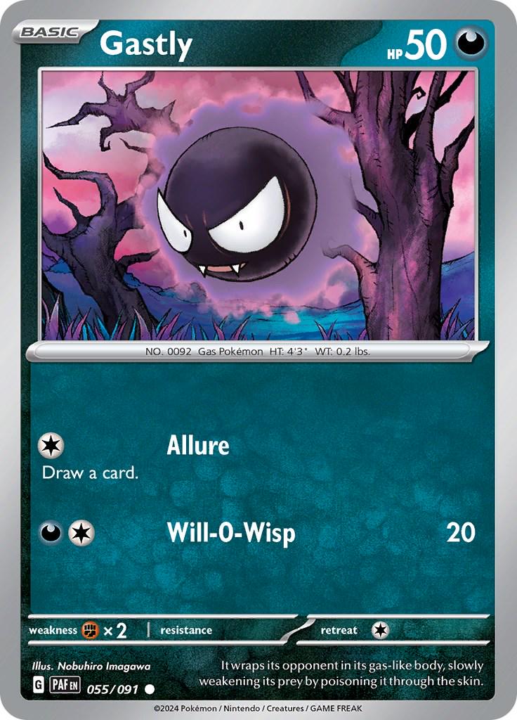 Gastly #55 Pokemon Paldean Fates