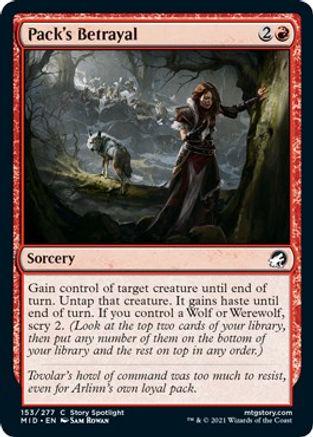 Pack's Betrayal #153 Magic Innistrad: Midnight Hunt