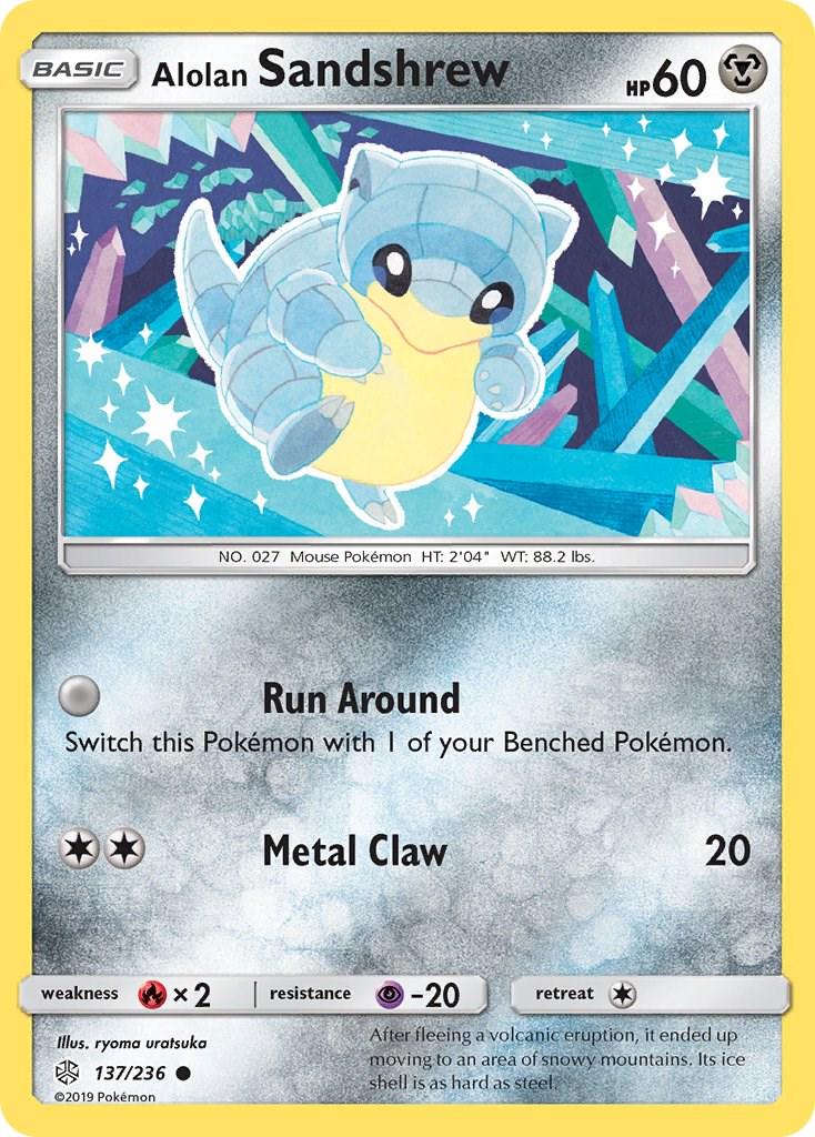 Alolan Sandshrew #137 Pokemon Cosmic Eclipse
