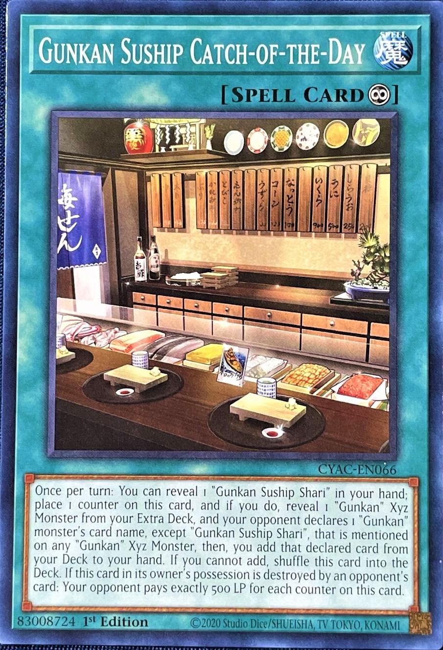 Gunkan Suship Catch-of-the-Day CYAC-EN066 YuGiOh Cyberstorm Access