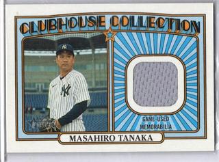 Masahiro Tanaka Clubhouse Collection Relics
