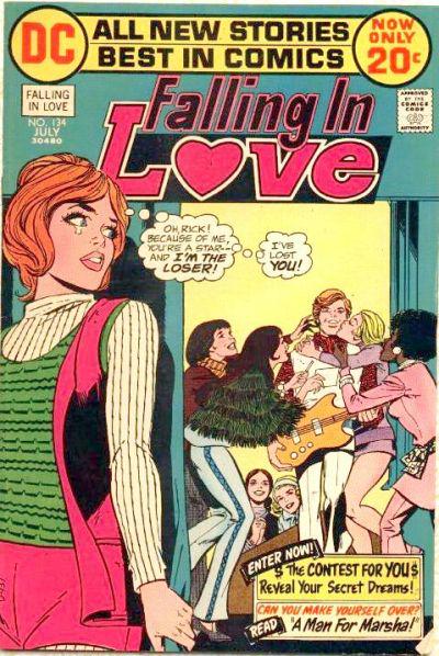 Falling in Love #134 (1972) Comic Books Falling In Love