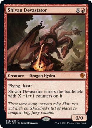 Shivan Devastator #143 Magic Dominaria United