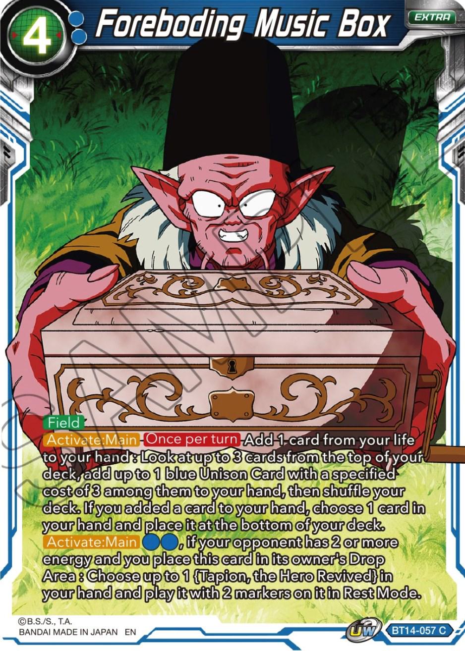 Foreboding Music Box BT14-057 Dragon Ball Super Cross Spirits