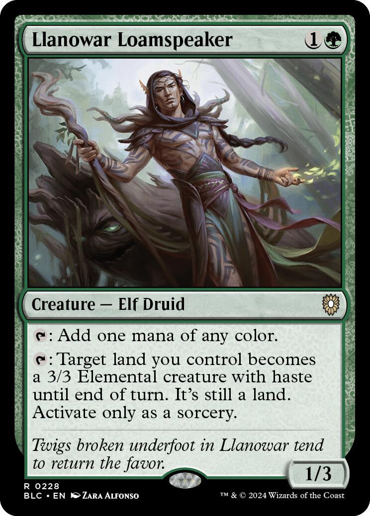Llanowar Loamspeaker (Magic Bloomburrow Commander)
