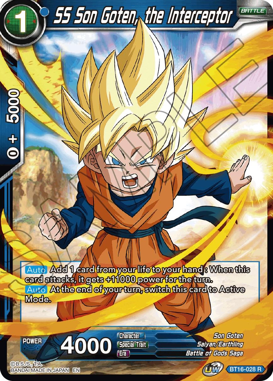 SS Son Goten, the Interceptor BT16-028 Dragon Ball Super Realm of the Gods