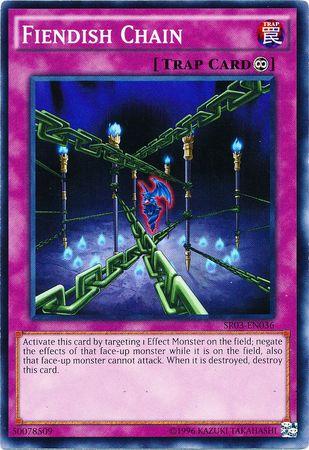 Fiendish Chain SR03-EN036 YuGiOh Structure Deck: Machine Reactor