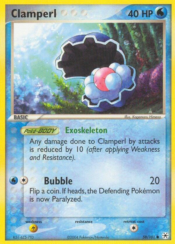 Clamperl #58 Pokemon Hidden Legends