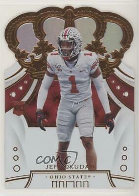 Jeff Okudah #3 Football Cards 2020 Panini Chronicles Draft Picks Crown Royale