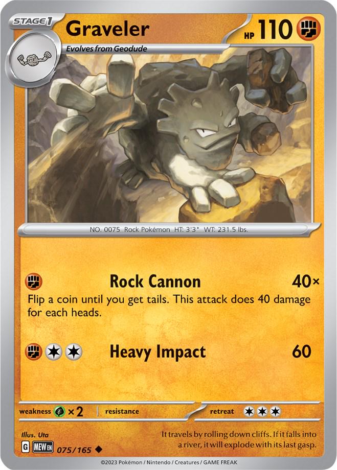 Graveler #75 Pokemon Scarlet & Violet 151