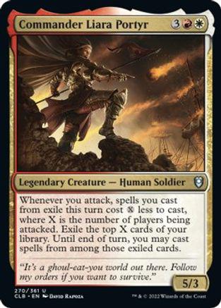 Commander Liara Portyr #270 Magic Commander Legends: Battle for Baldur's Gate