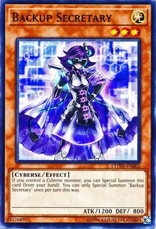 Backup Secretary COTD-EN002 YuGiOh Code of the Duelist