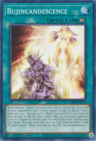 Bujincandescence MP22-EN097 YuGiOh 2022 Tin of the Pharaoh's Gods Mega Pack