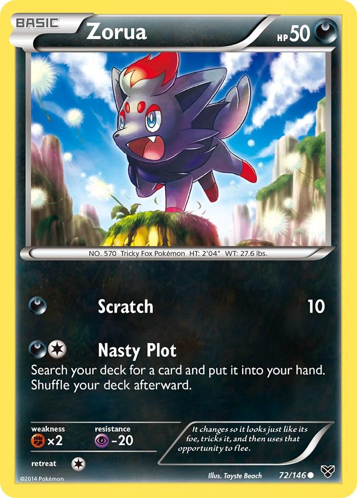 Zorua #72 Pokemon XY