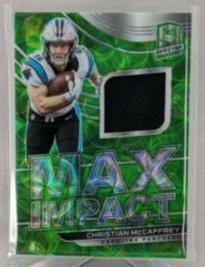 Christian mccaffrey #Mi-cm Football Cards 2021 Panini Spectra Max Impact