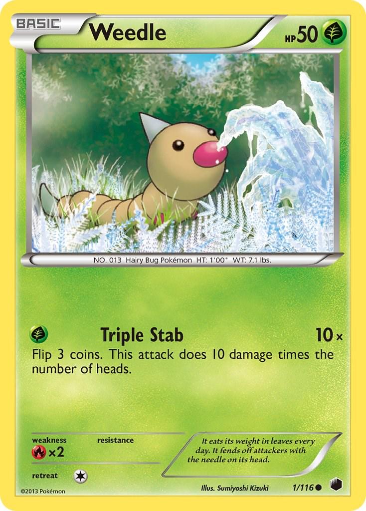 Weedle #1 Pokemon Plasma Freeze