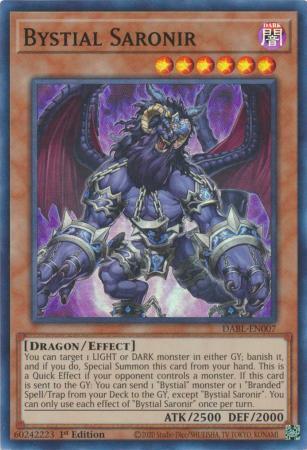 Bystial Saronir DABL-EN007 YuGiOh Darkwing Blast