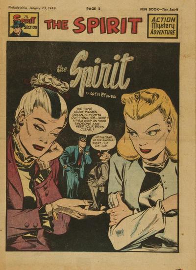 Spirit #1/23/1949 (1949) Comic Books Spirit