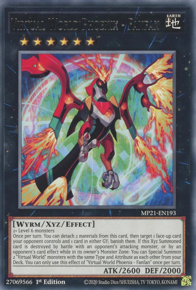 Virtual World Phoenix - Fanfan MP21-EN193 YuGiOh 2021 Tin of Ancient Battles Mega Pack