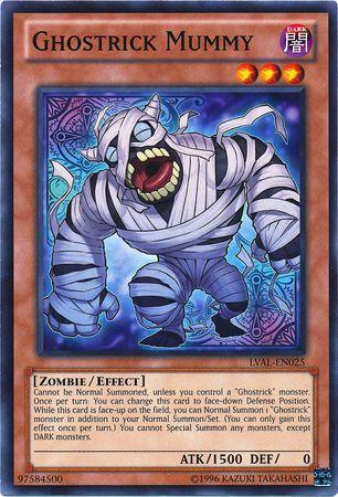 Ghostrick Mummy LVAL-EN025 YuGiOh Legacy of the Valiant