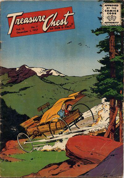 Treasure Chest of Fun and Fact #7 233 (1957) Comic Books Treasure Chest of Fun and Fact