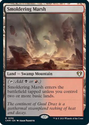 Smoldering Marsh #1036 Magic Commander Masters