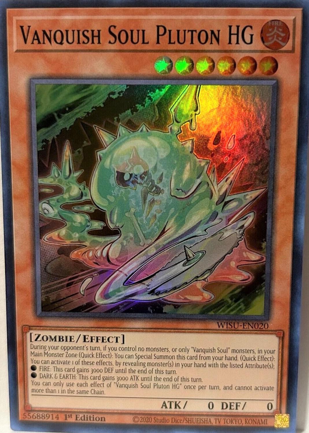 Vanquish Soul Pluton HG WISU-EN020 YuGiOh Wild Survivors