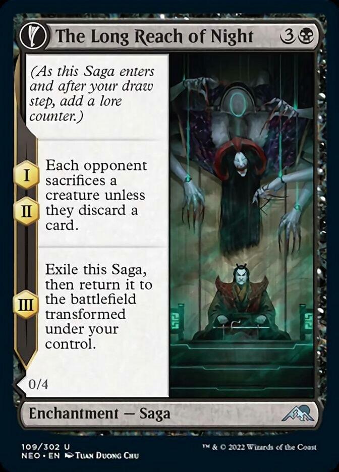 The Long Reach of Night // Animus of Night's Reach #109 Magic Kamigawa: Neon Dynasty