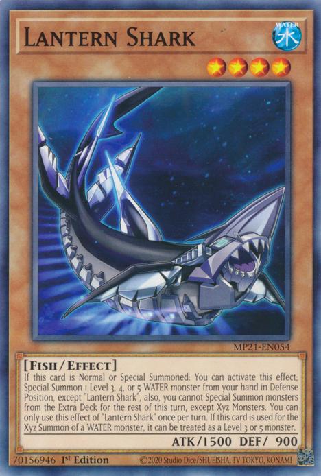 Lantern Shark MP21-EN054 YuGiOh 2021 Tin of Ancient Battles Mega Pack