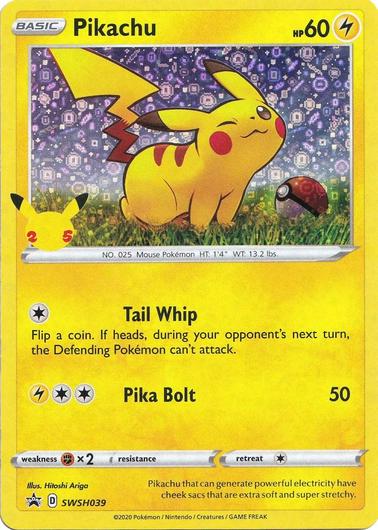 Pikachu #SWSH039 Cover Art