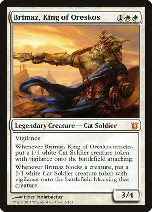 Brimaz, King of Oreskos 1x FOIL BNG MTG Born of the Gods Mythic MINT white Brimaz, King of Oreskos 1x FOIL BNG MTG Born of the Gods Mythic MINT white