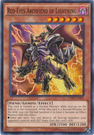 Red-Eyes Archfiend of Lightning LDK2-ENJ03 YuGiOh Legendary Decks II
