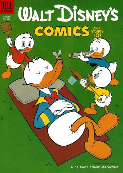 Walt Disney's Comics and Stories #167 (1954) Comic Books Walt Disney's Comics and Stories
