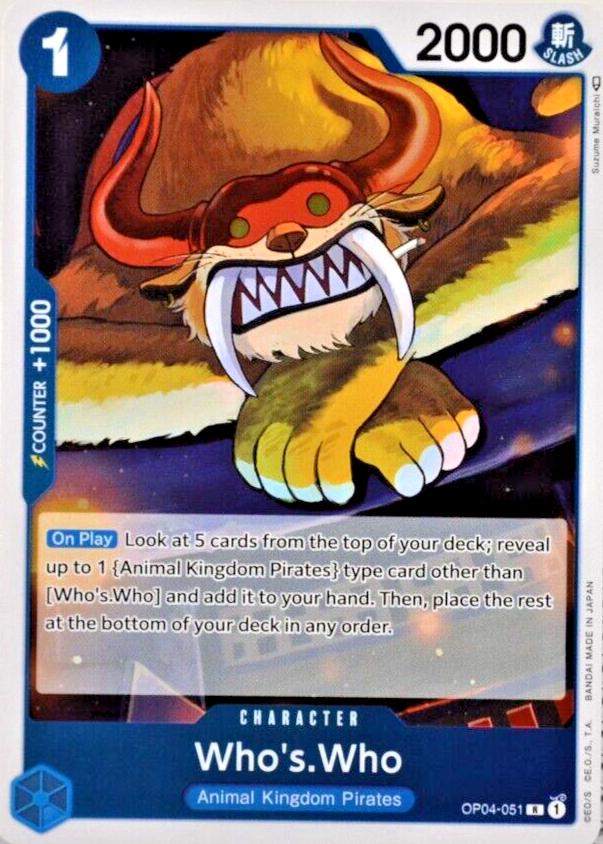 Who's.Who OP04-051 One Piece Kingdoms of Intrigue