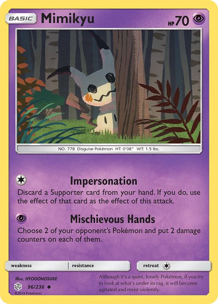 Mimikyu #96 Pokemon Cosmic Eclipse