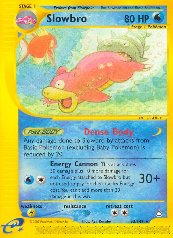 Slowbro #33 Pokemon Aquapolis