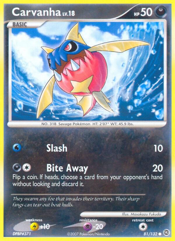 Carvanha #81 Pokemon Secret Wonders