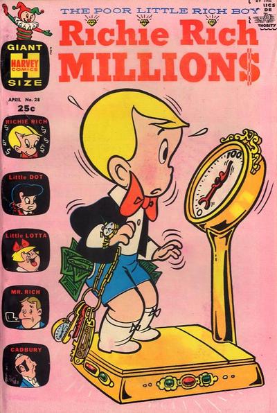 Richie Rich Millions #28 (1968) Comic Books Richie Rich Millions